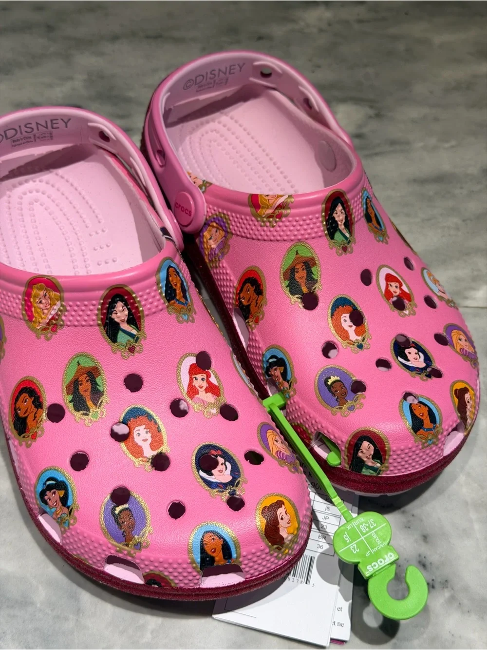 Kids' Pink Disney Princess Clog-Style Slip-Ons